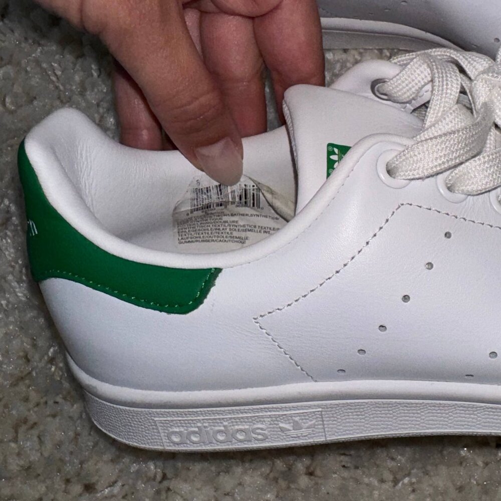 Adidas Originals Womens Size 8 Lace Up Stan Smith Athletic Shoes White Green - Picture 12 of 13